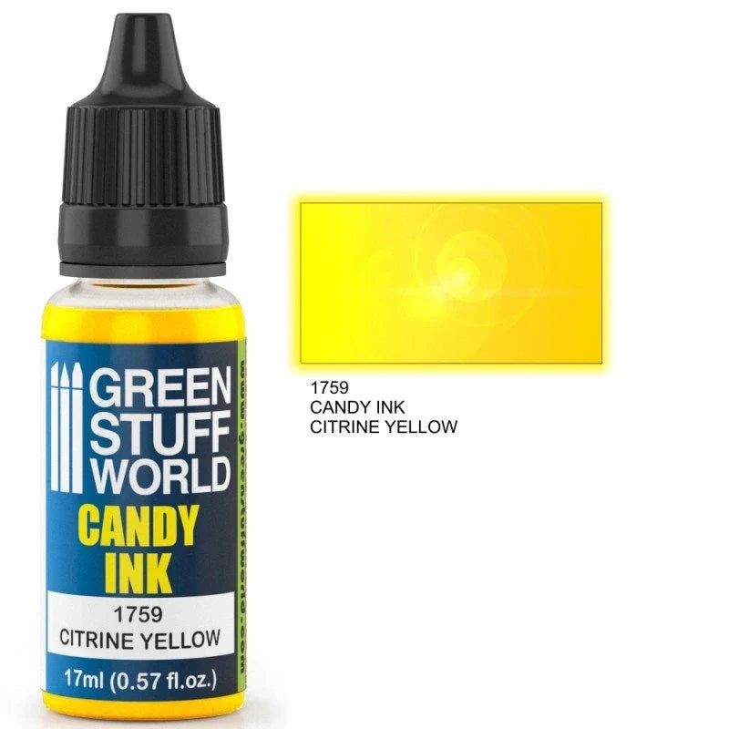 Green Stuff World –Candy Ink for Models and Miniatures Citrine Yellow 1759