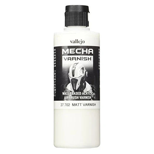 Vallejo Mecha Matt Varnish 200ml Mecha Acrylic